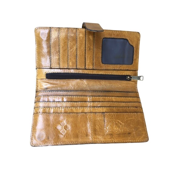 Patricia Nash Leather Wallet Floral Bi-Fold Removable Checkbook Sleeve - Picture 6 of 9